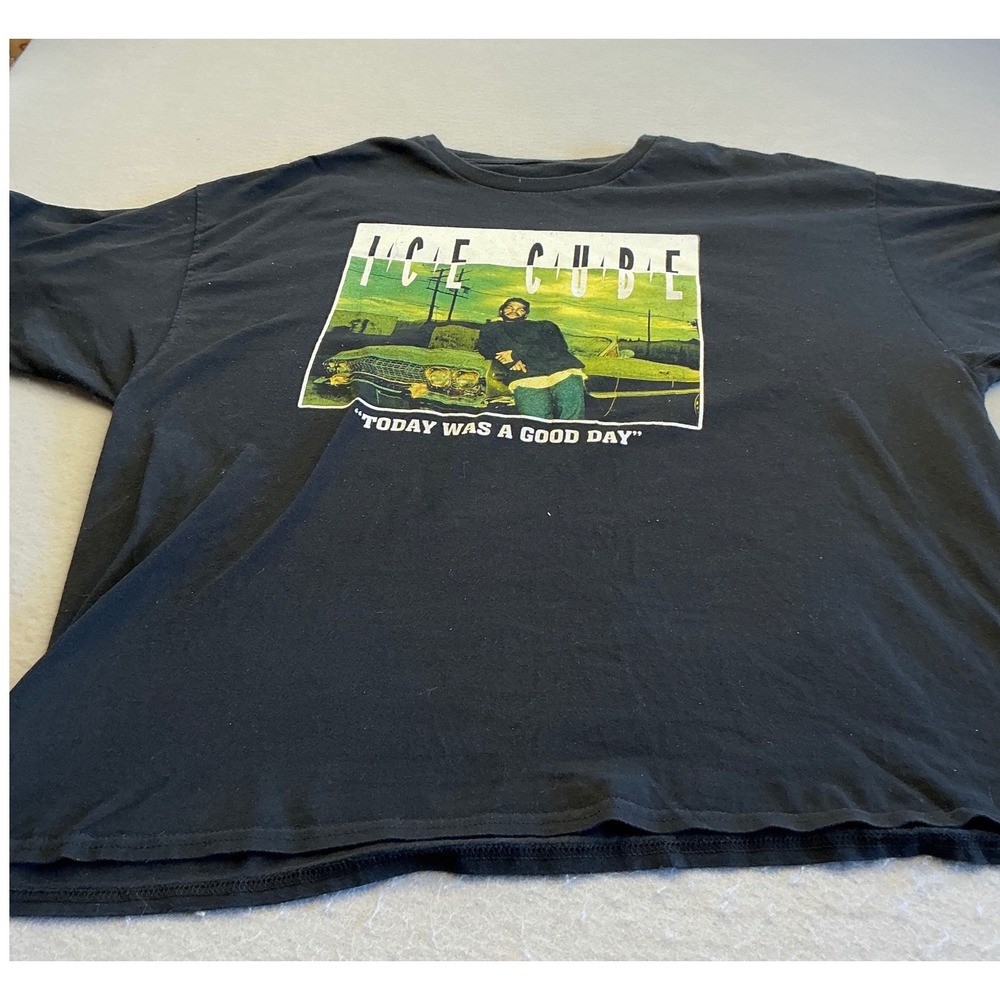 Ice Cube T-Shirt Today Was A Good Day Graphic Rap Tee Blck XL Hip Hop Streetwear